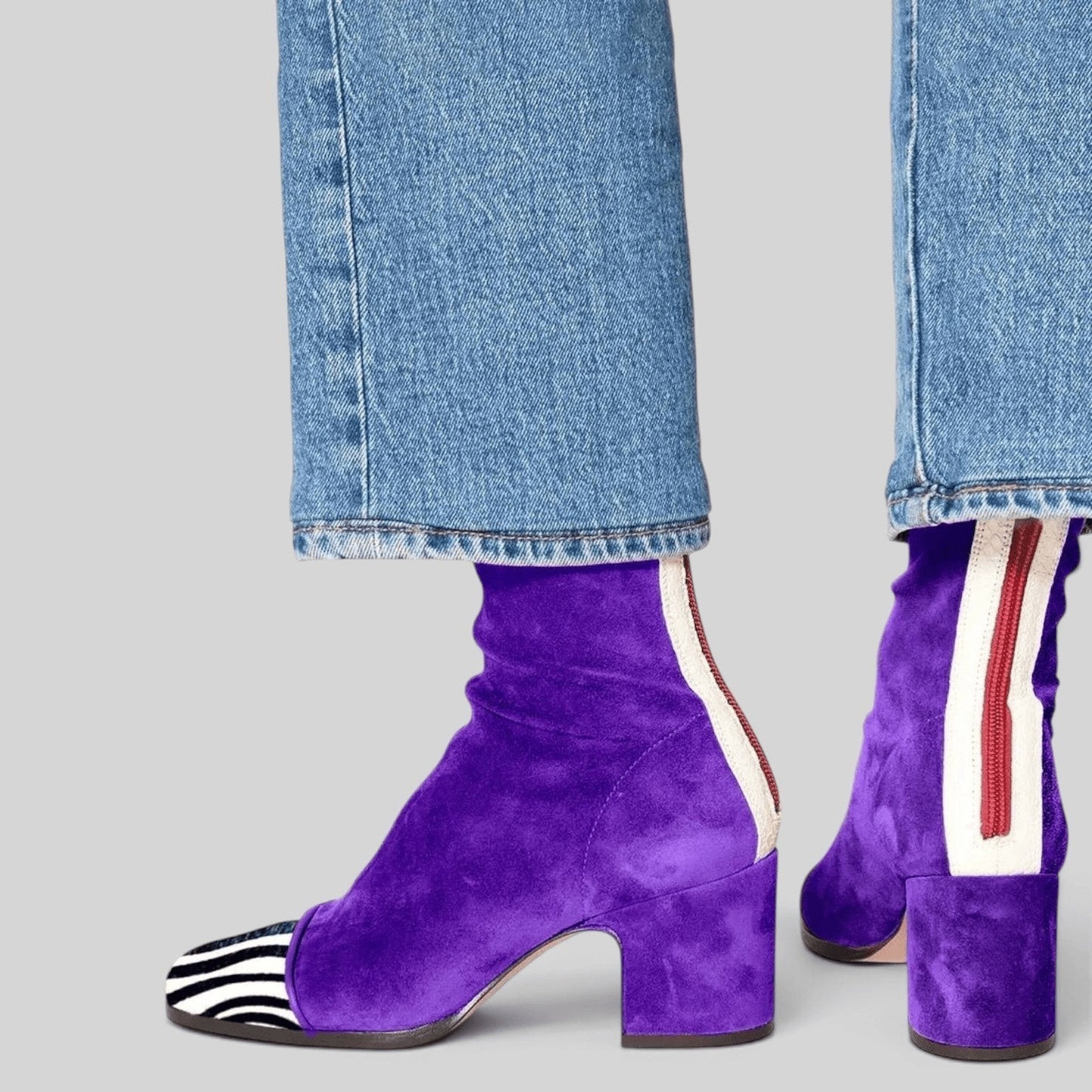 Camila | Women's Square-Toe Mid-Calf Heel Boots