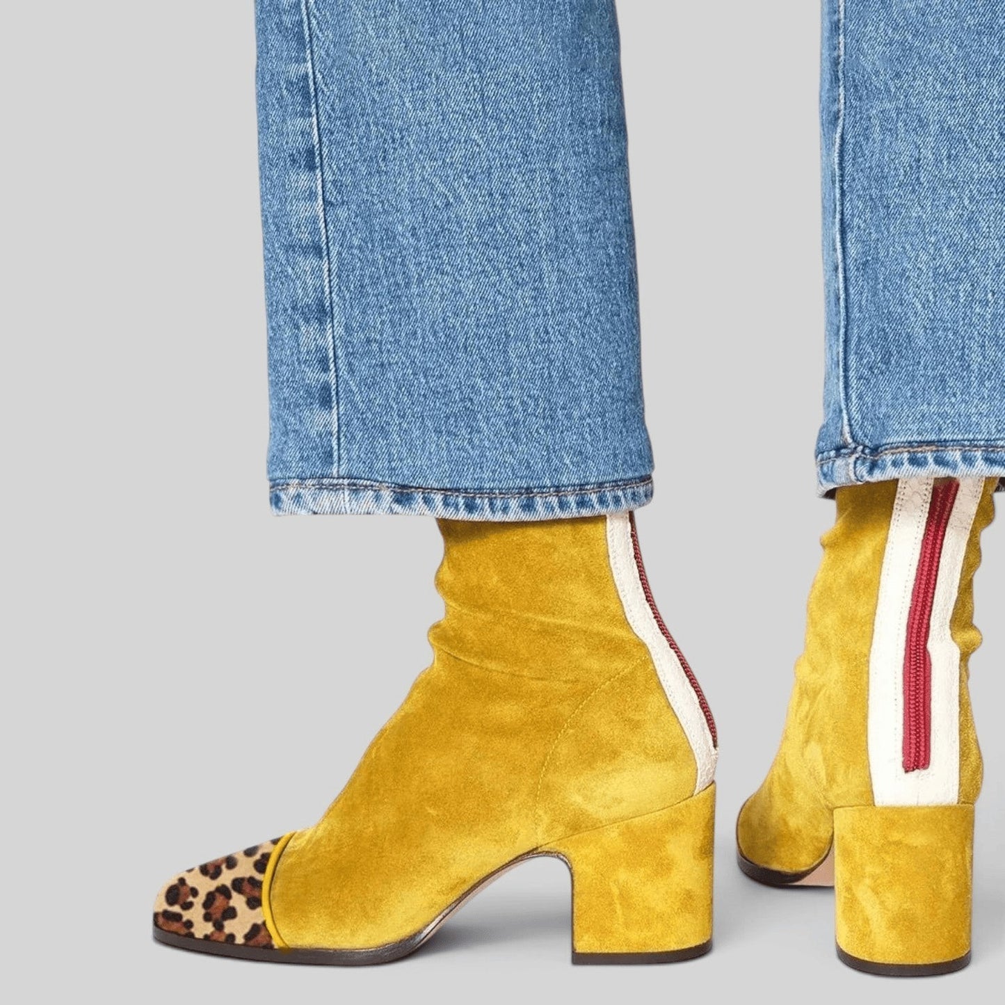 Camila | Women's Square-Toe Mid-Calf Heel Boots