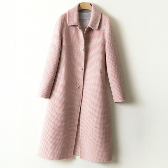 Fionnuala | Longline Button Front Coat With a Relaxed Silhouette