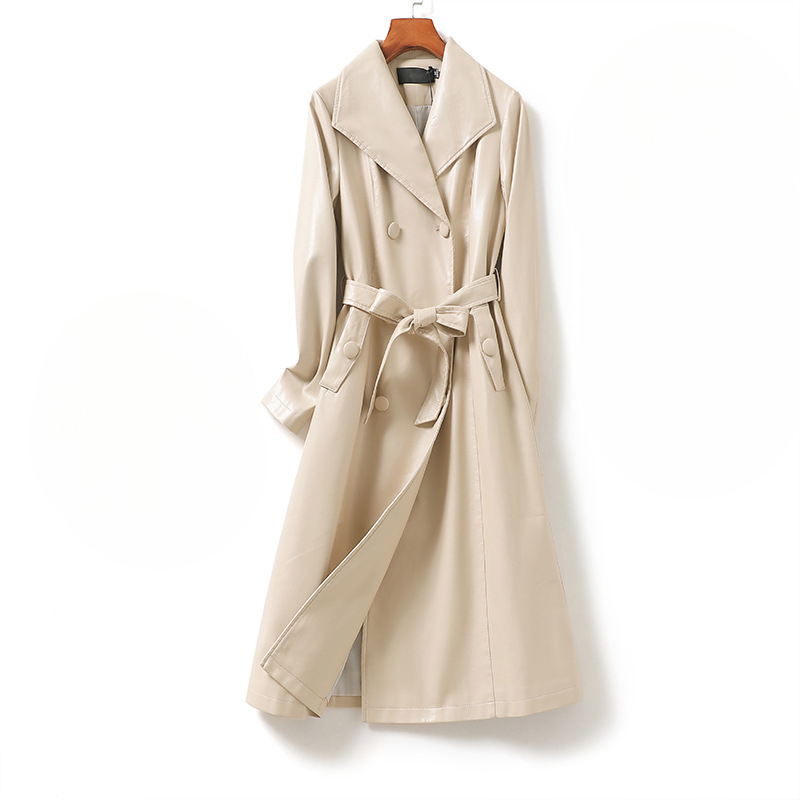 Lucy | Trench Coat With Wide Lapels and Self Tie Belt