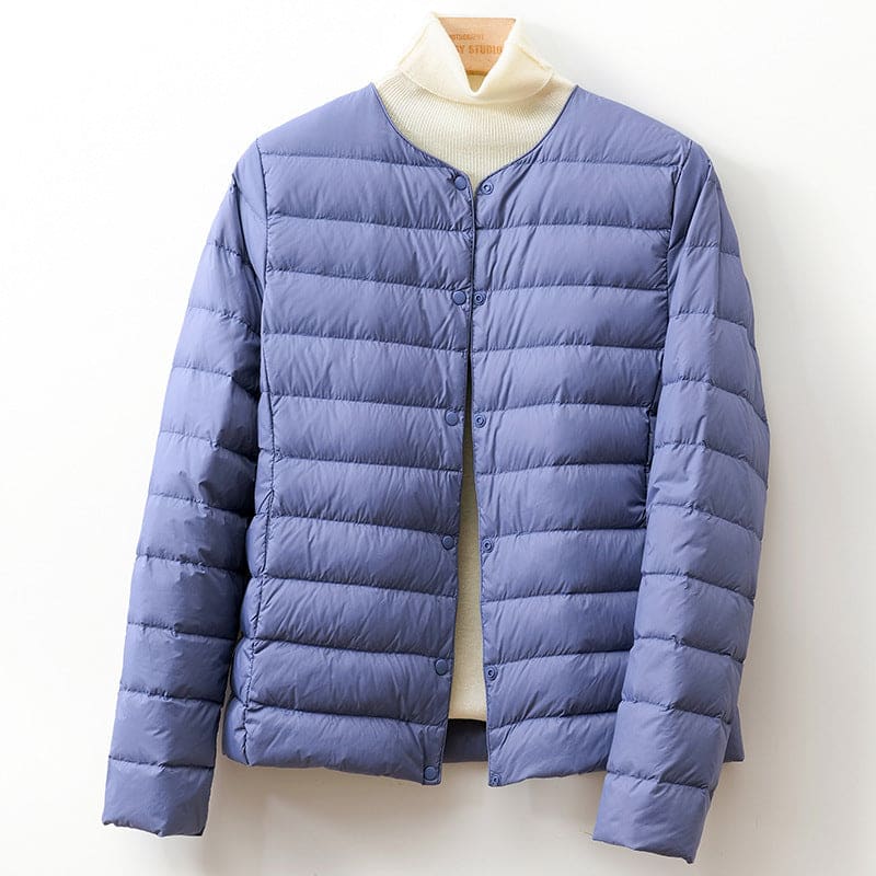 Brid | Puffer Jacket With Collarless Quilted Silhouette
