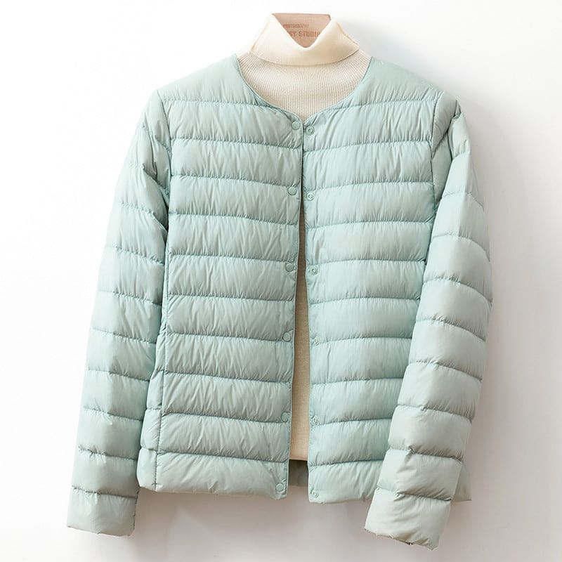 Brid | Puffer Jacket With Collarless Quilted Silhouette