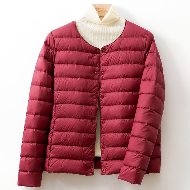 Brid | Puffer Jacket With Collarless Quilted Silhouette