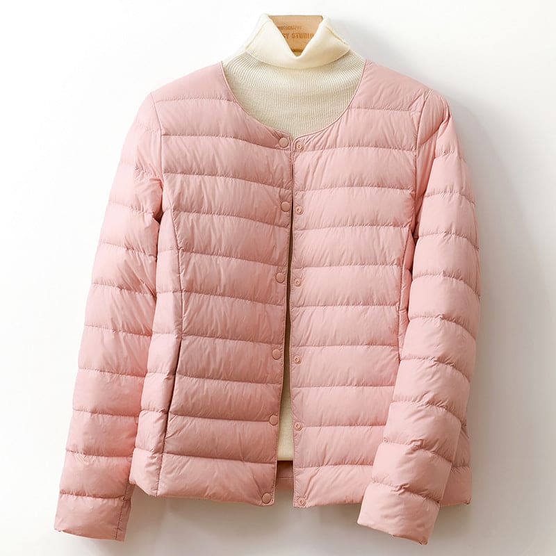 Brid | Puffer Jacket With Collarless Quilted Silhouette