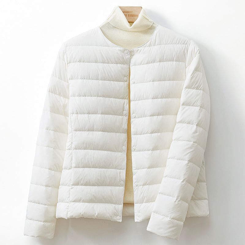 Brid | Puffer Jacket With Collarless Quilted Silhouette