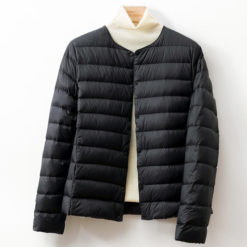 Brid | Puffer Jacket With Collarless Quilted Silhouette