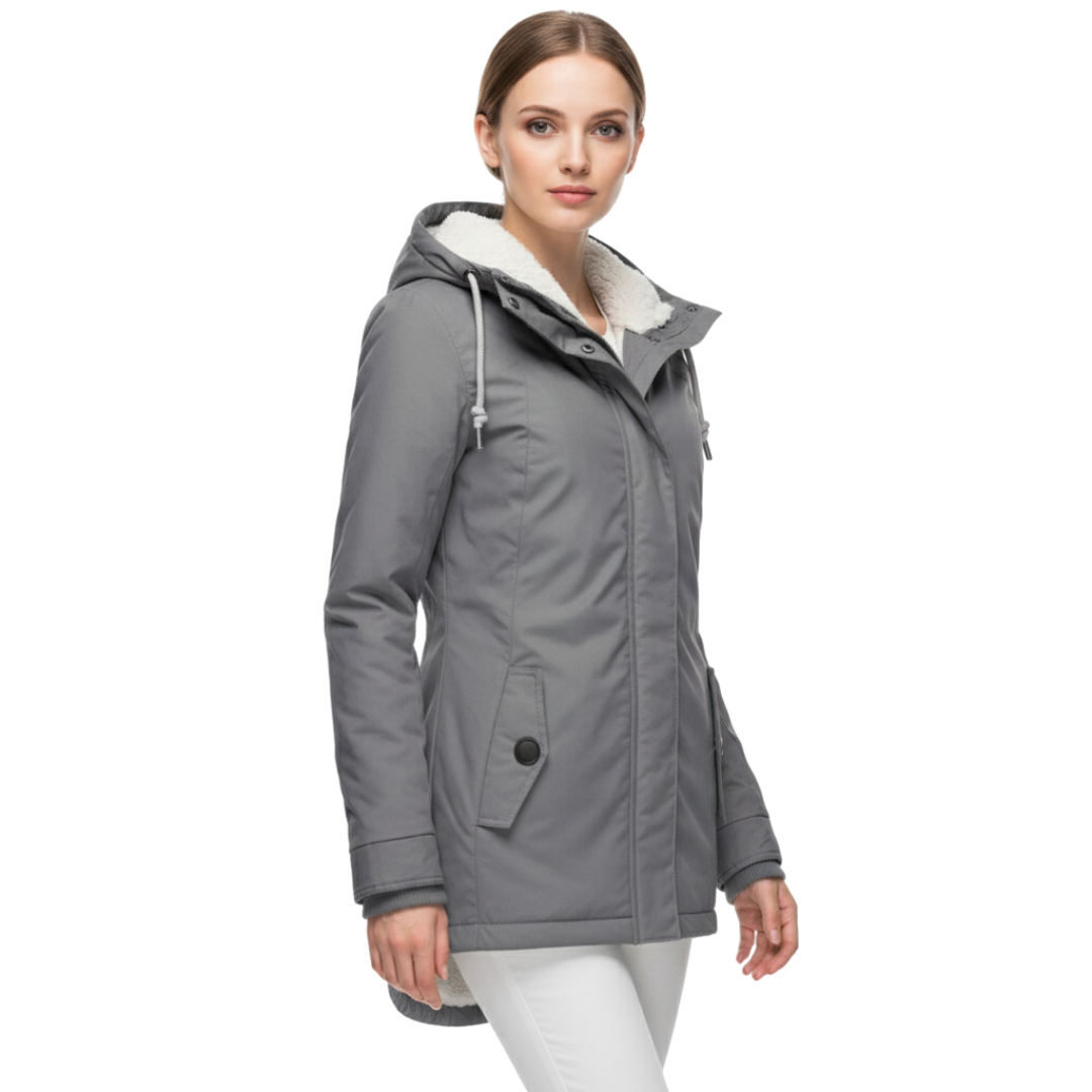 Ruth | Hooded Winter Jacket With Longline Everyday Fit